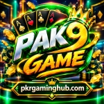 PAK9 Game feature image with neon green and gold gaming design.