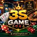 3S Game casino style gaming feature image with cards and chips.